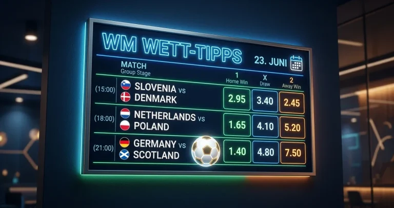 WM-Wett-Tipps für den 23. Juni 2026 — Quoten, Value & Analyse